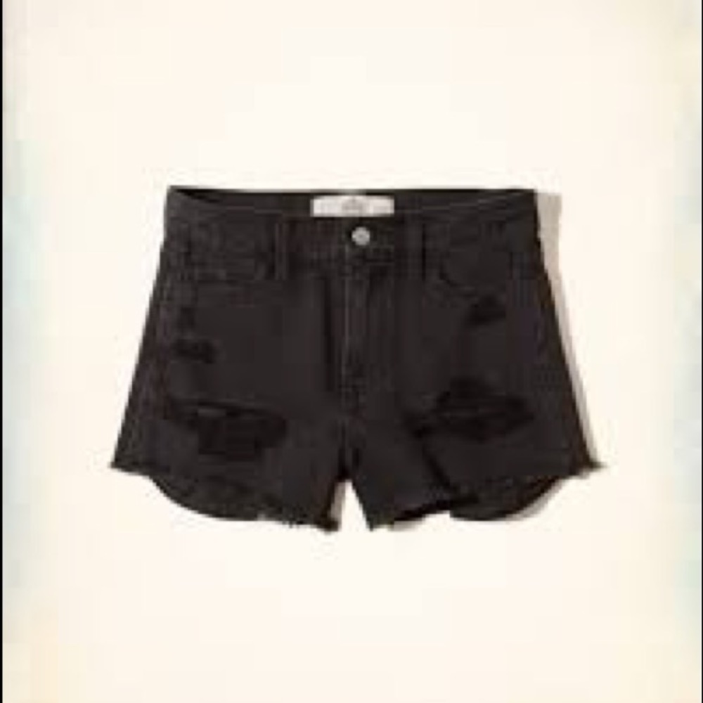 Hollister Ripped High-rise Denim Short-Shorts